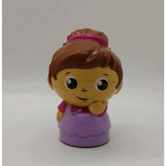 Mega Bloks First Builders Replacement Figure Female Girl Purple / Pink Overall - Picture 1 of 6